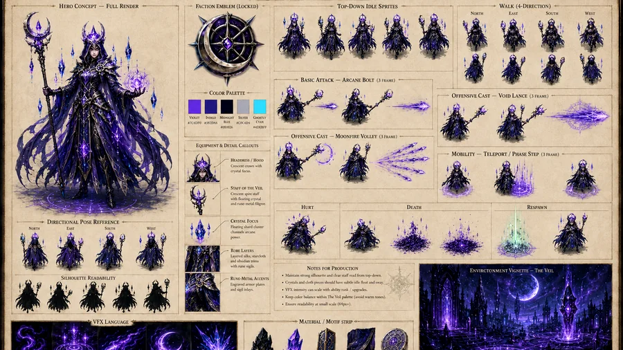 Arcanist character design
